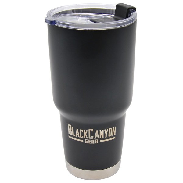 Blackcanyon Outfitters Tumbler with Flip Close Lid, Black, 32oz BCO32OZB